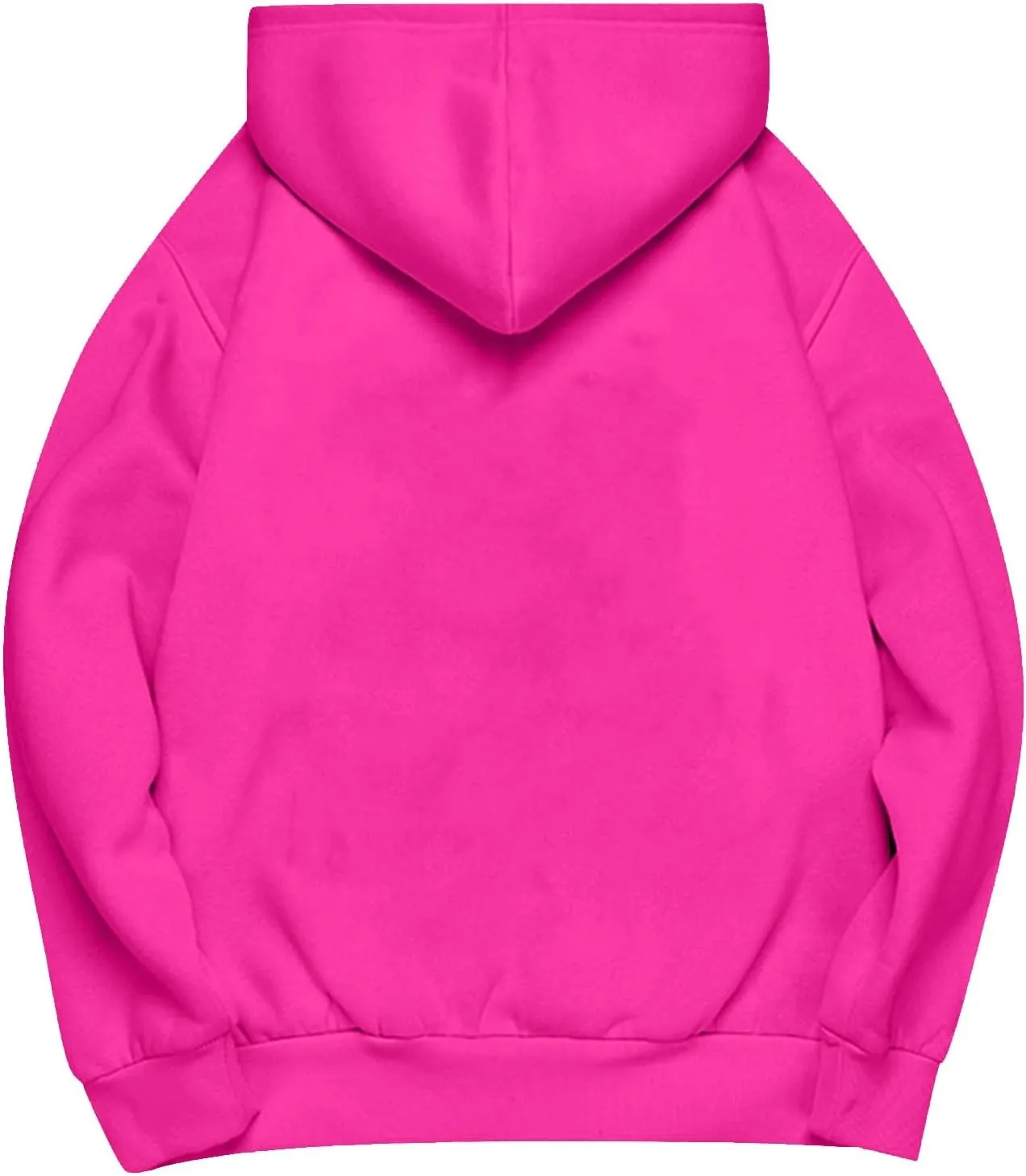 Womens Oversized Hoodies Long Sleeve Pocket Drop Shoulder Pullovers Top Solid Basic Loose Hoodie Sweatshirt
