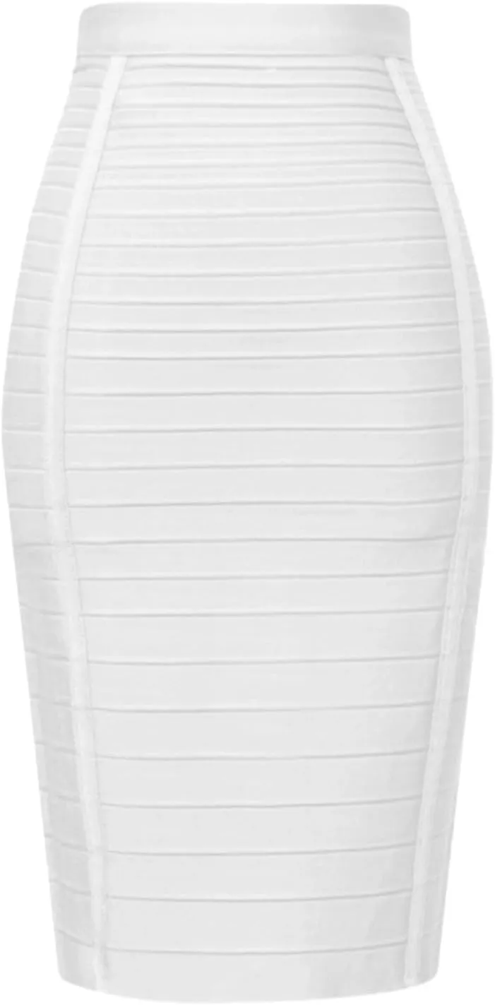 Womens Pencil Skirt, Work Skirts for Women Office Zipper Midi Skirt with Pockets Wedding Guest High Waisted Dressy Skirts