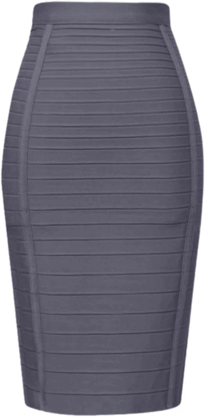 Womens Pencil Skirt, Work Skirts for Women Office Zipper Midi Skirt with Pockets Wedding Guest High Waisted Dressy Skirts