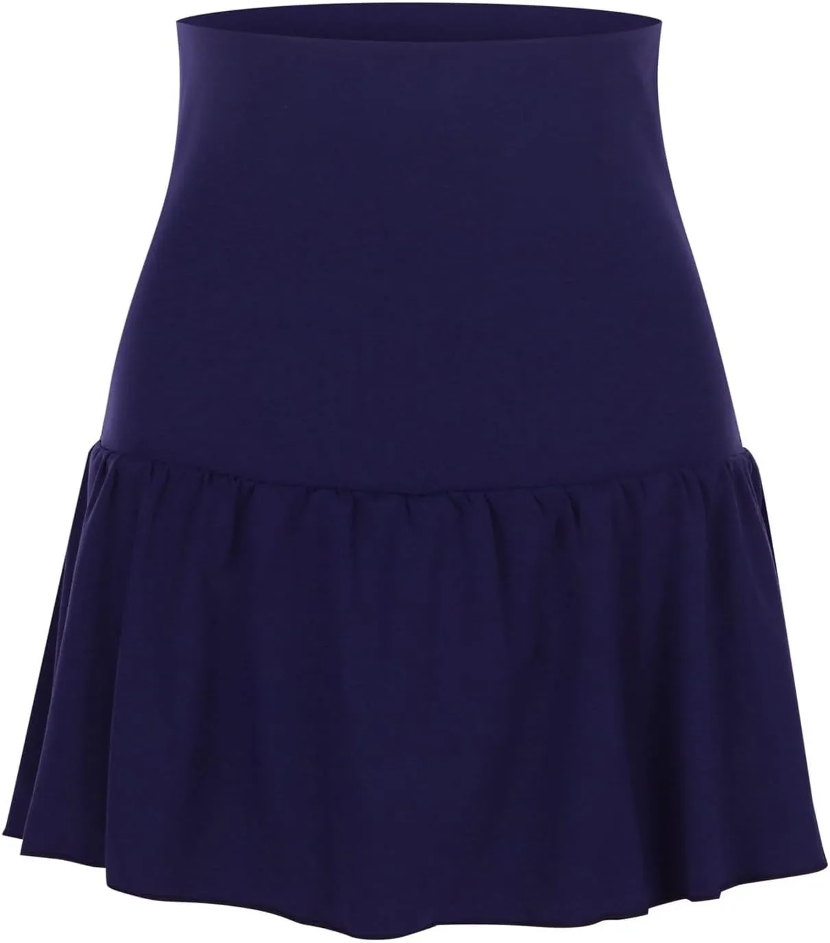 Women's Plain Pleated Skirt Women's Sports Waistband Skirt A Line Leopard Midi Skirt
