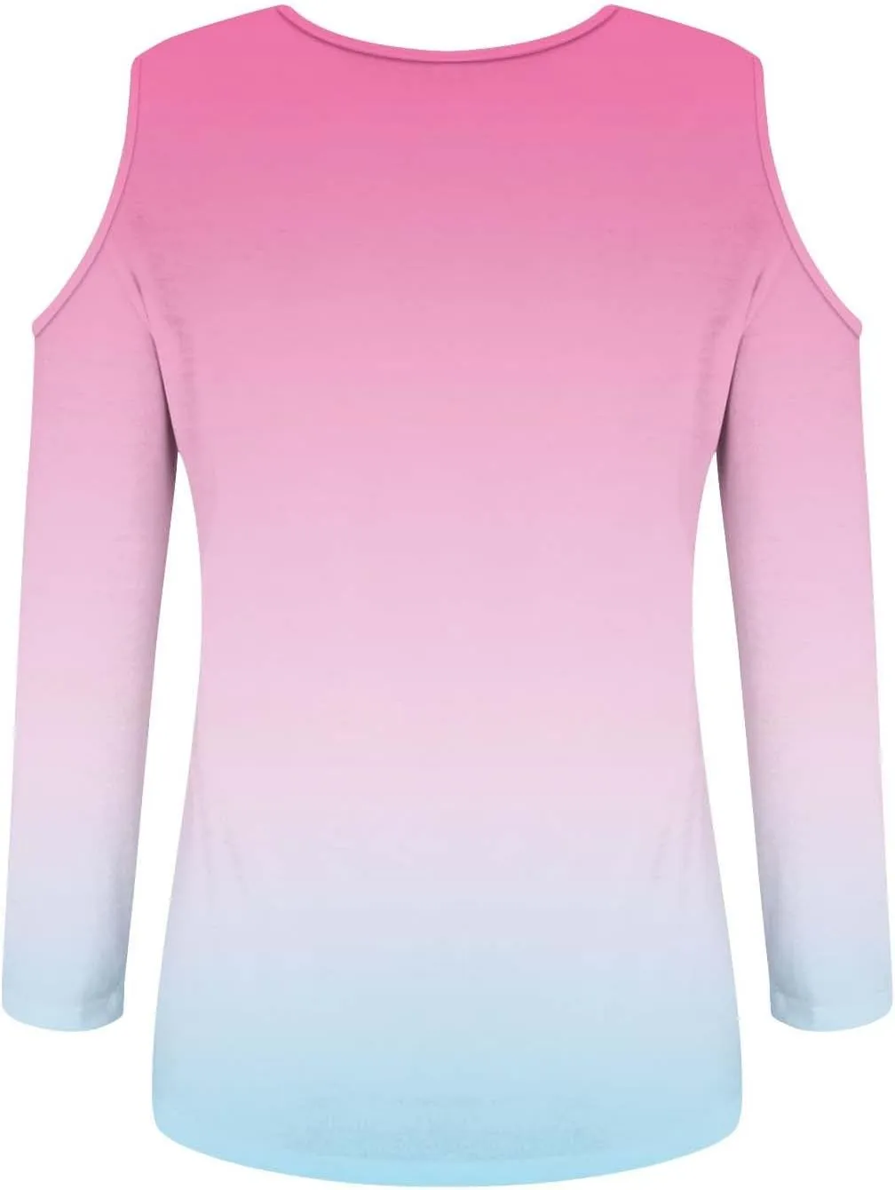 Women's Tops V Neck 3/4 Sleeve Shirts Casual Blouses Cold Shoulder Tops Basic Tees Floral Print Tshirts Spandex