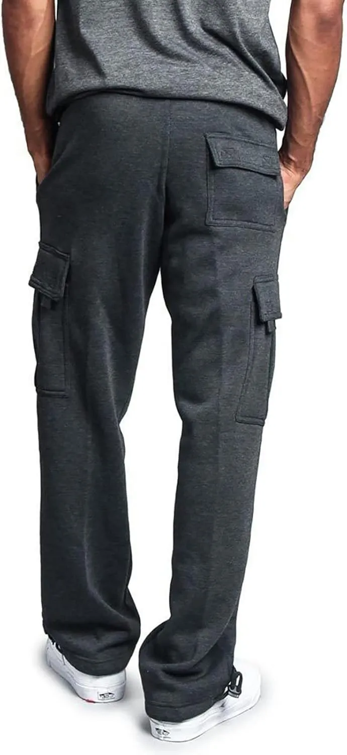 Ymosrh Mens Pants Relaxed Fit Overalls Drawstring Multi Pocket Casual Pants Hiking Cotton Twill Combat Pants Stretch
