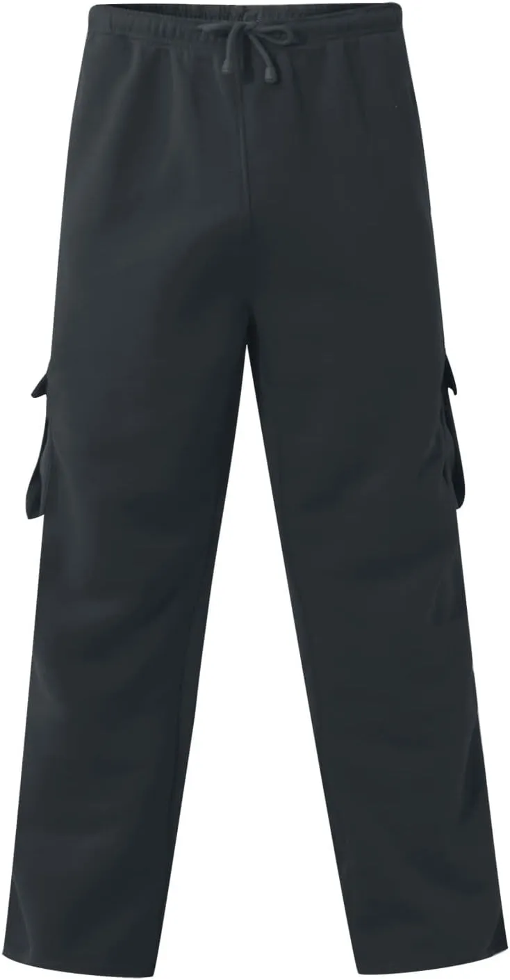 Ymosrh Mens Pants Relaxed Fit Overalls Drawstring Multi Pocket Casual Pants Hiking Cotton Twill Combat Pants Stretch