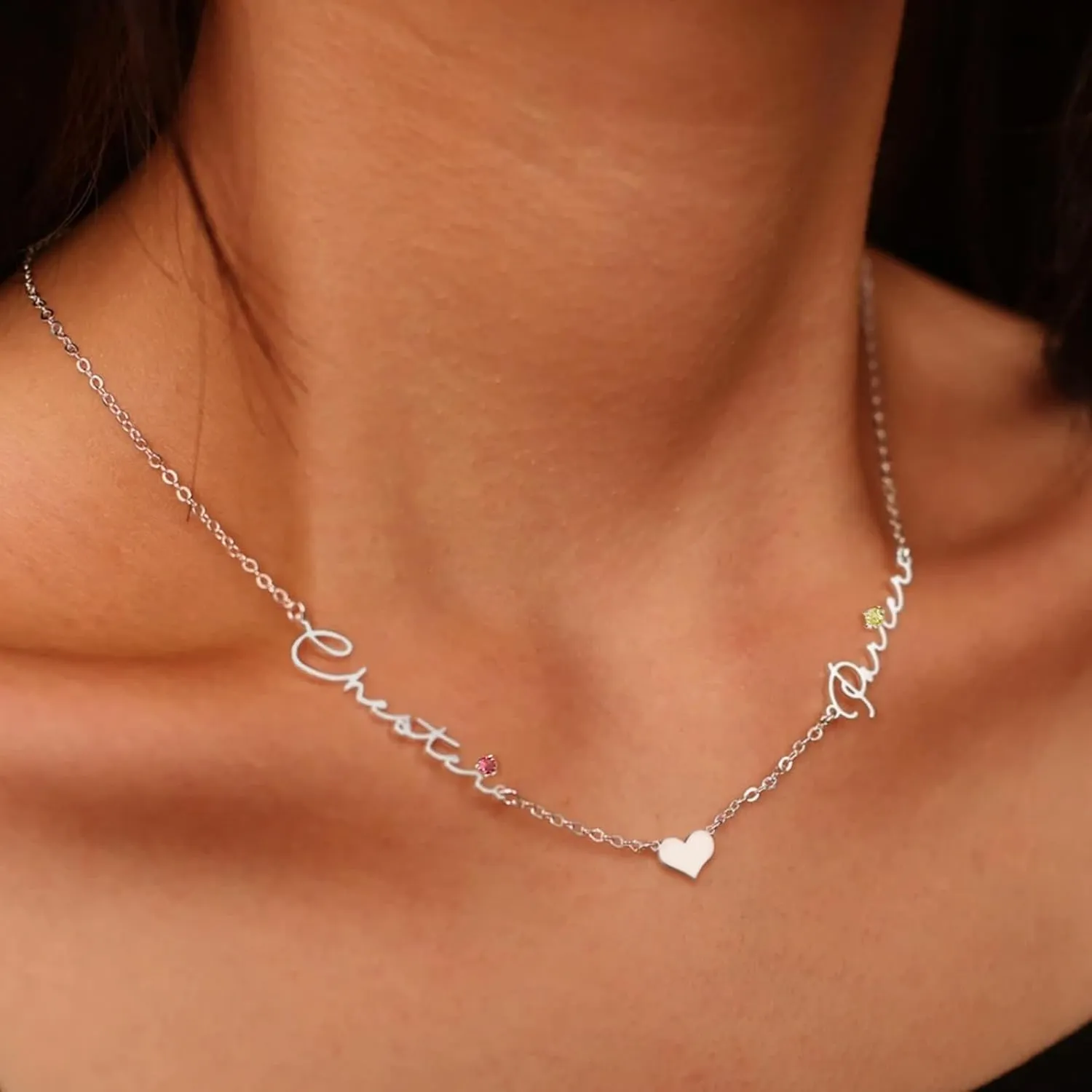 Yopicks Mothers Day Custom Name Necklace Personalized for Women,18k Gold Plated Customized Multiple Names Necklace Personalized Jewelry Gifts for Mom