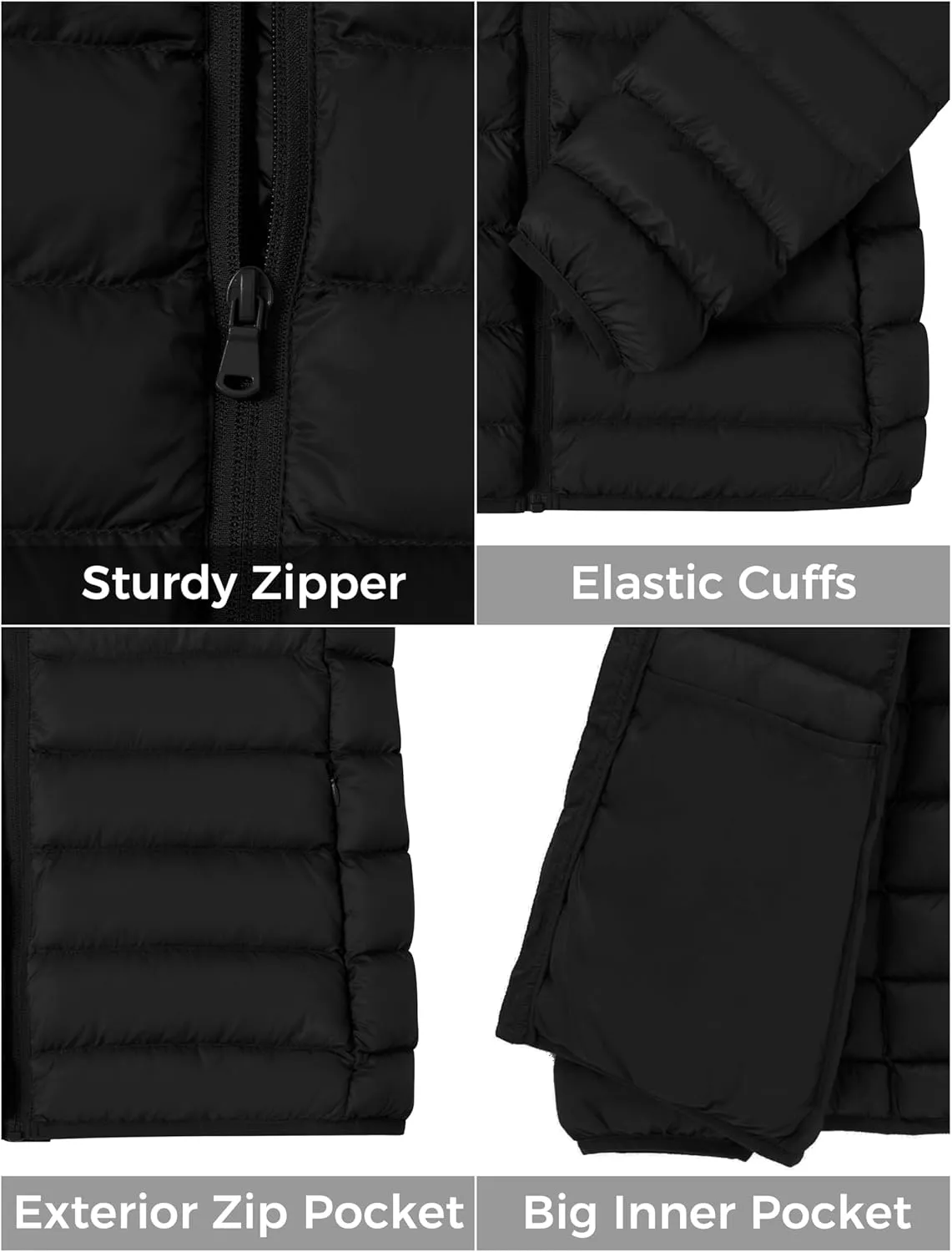 ZSHOW Women's Packable Puffer Jacket Warm Hooded Lightweight Winter Coat